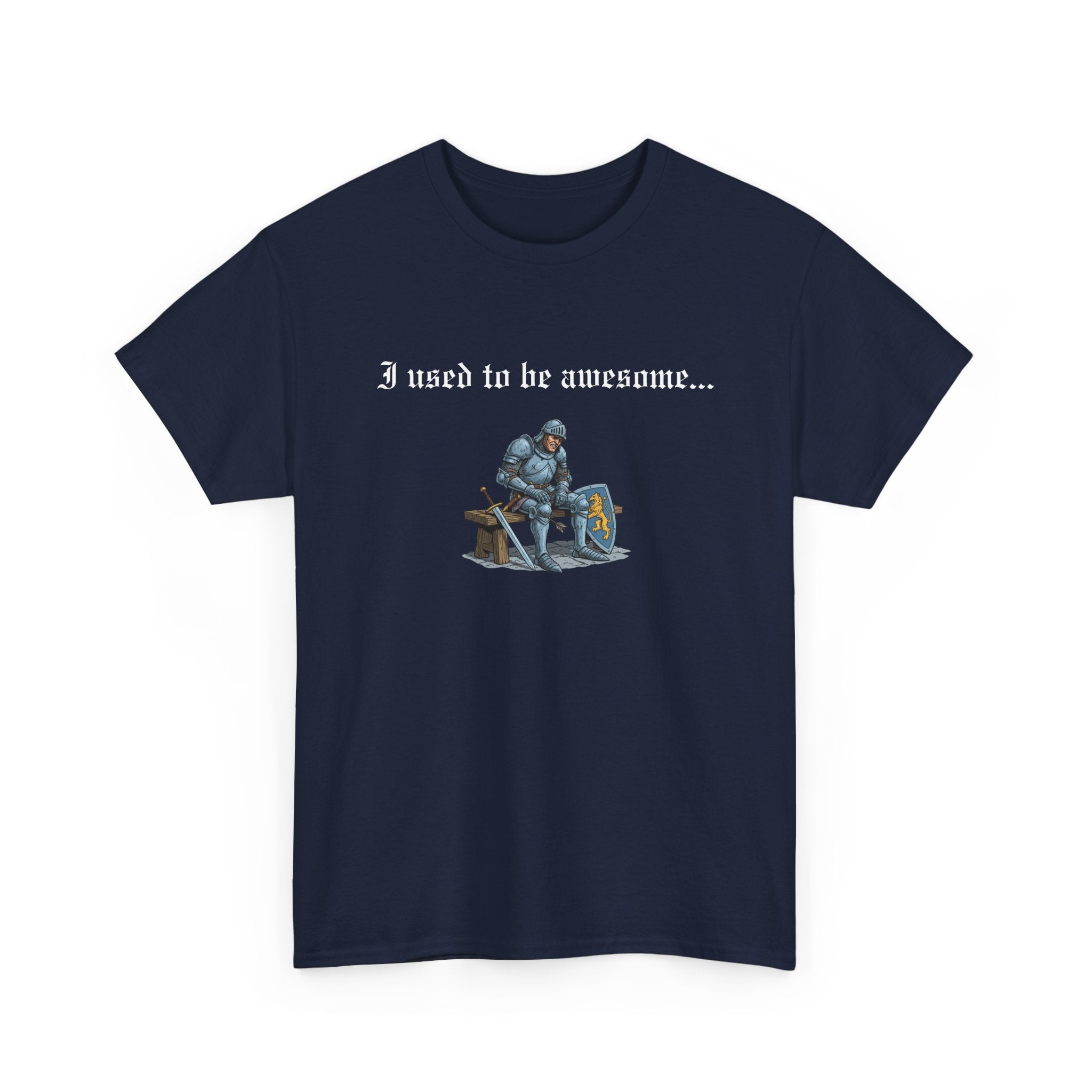 Arrow to the Knee T-Shirt — “I used to be awesome...” Funny Medieval Goth T-Shirt