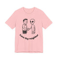 Friendly Alien T‑Shirt — "Love Thy Neighbor" Retro Graphic Tee