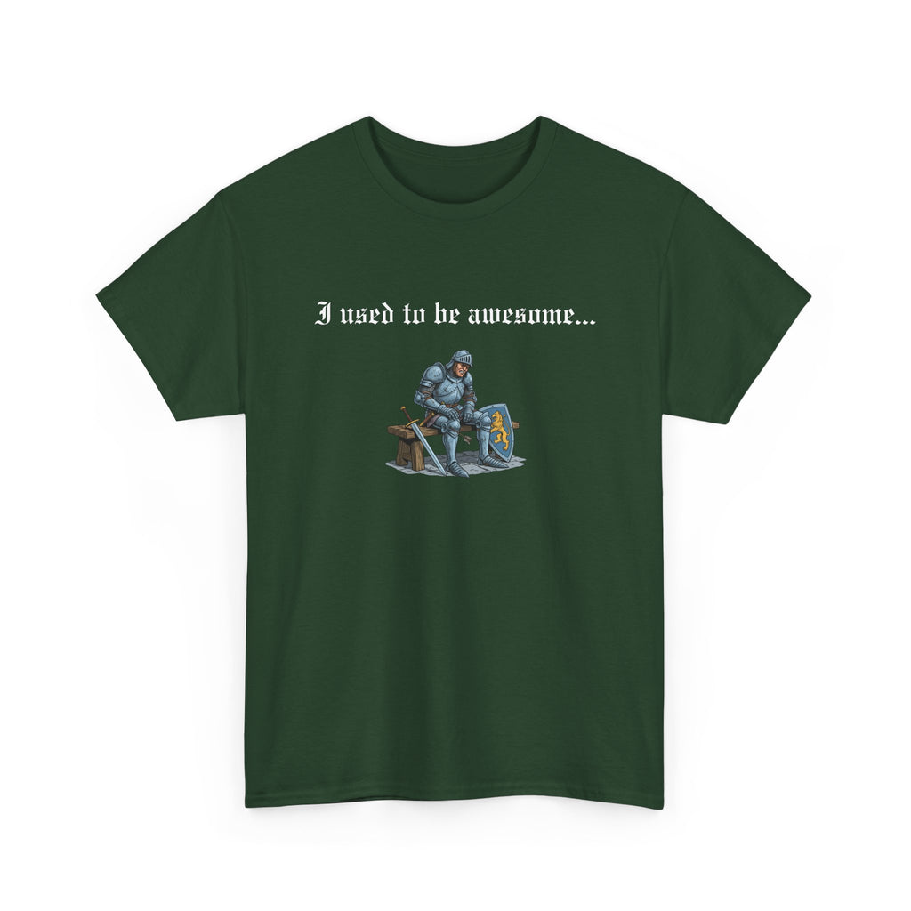Arrow to the Knee T-Shirt — “I used to be awesome...” Funny Medieval Goth T-Shirt