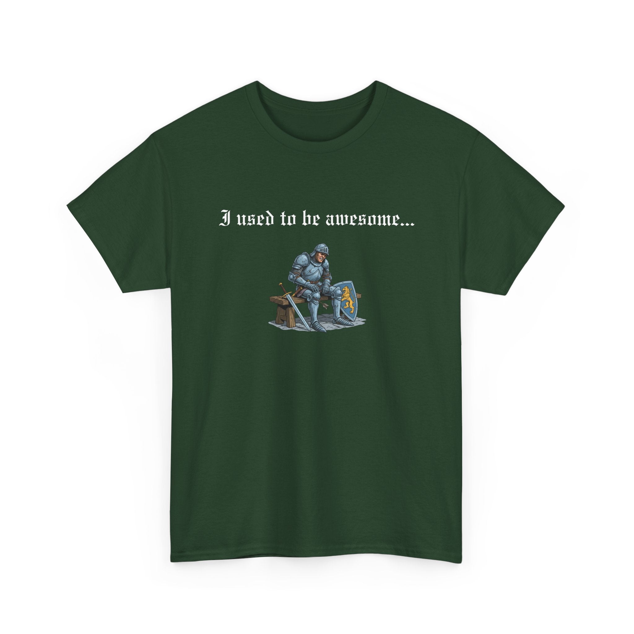 Arrow to the Knee T-Shirt — “I used to be awesome...” Funny Medieval Goth T-Shirt