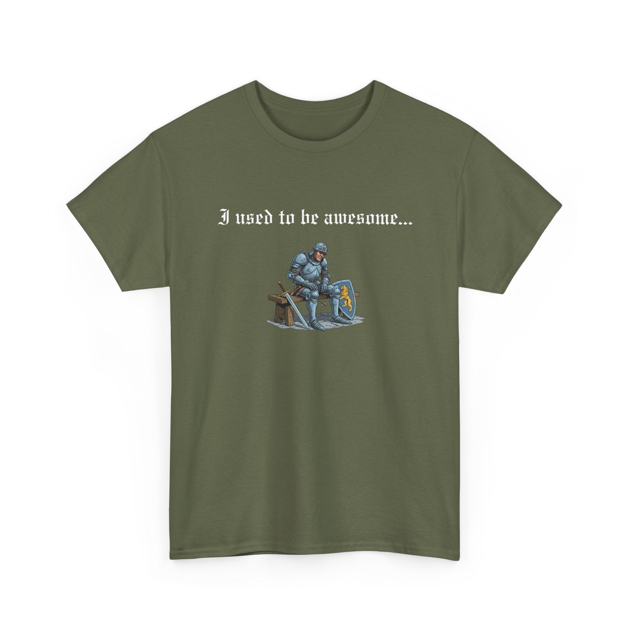Arrow to the Knee T-Shirt — “I used to be awesome...” Funny Medieval Goth T-Shirt