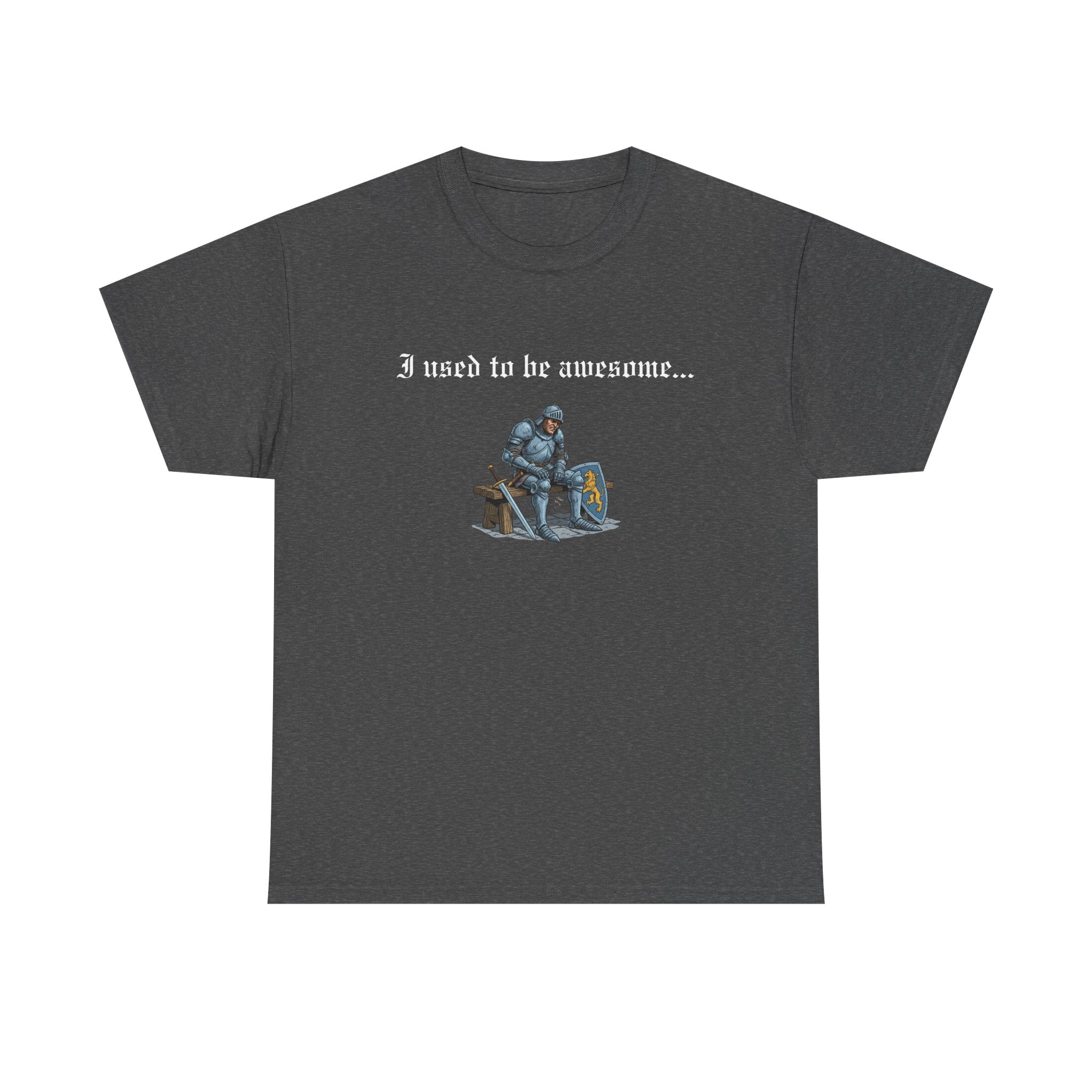 Arrow to the Knee T-Shirt — “I used to be awesome...” Funny Medieval Goth T-Shirt