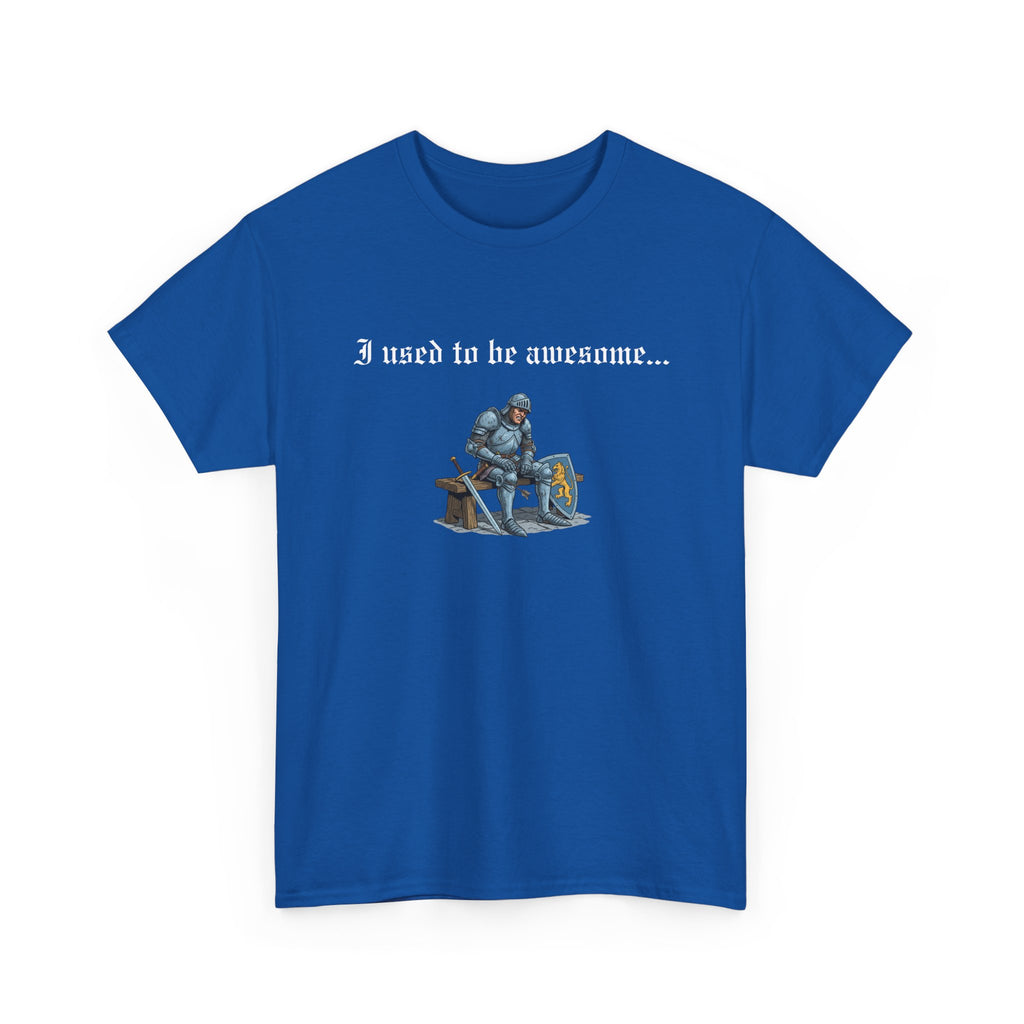 Arrow to the Knee T-Shirt — “I used to be awesome...” Funny Medieval Goth T-Shirt