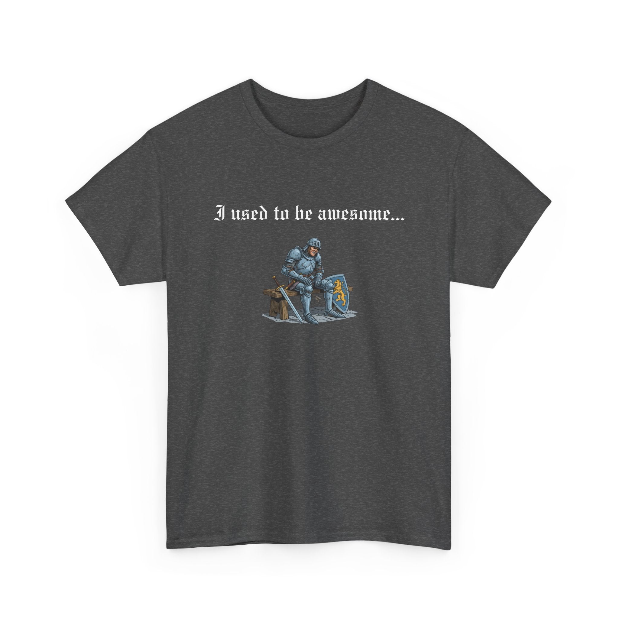 Arrow to the Knee T-Shirt — “I used to be awesome...” Funny Medieval Goth T-Shirt